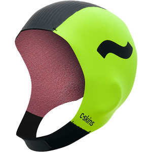 2023 Swim Research Freedom 3mm Swim Cap C-HOSR - Black / Flo Yellow